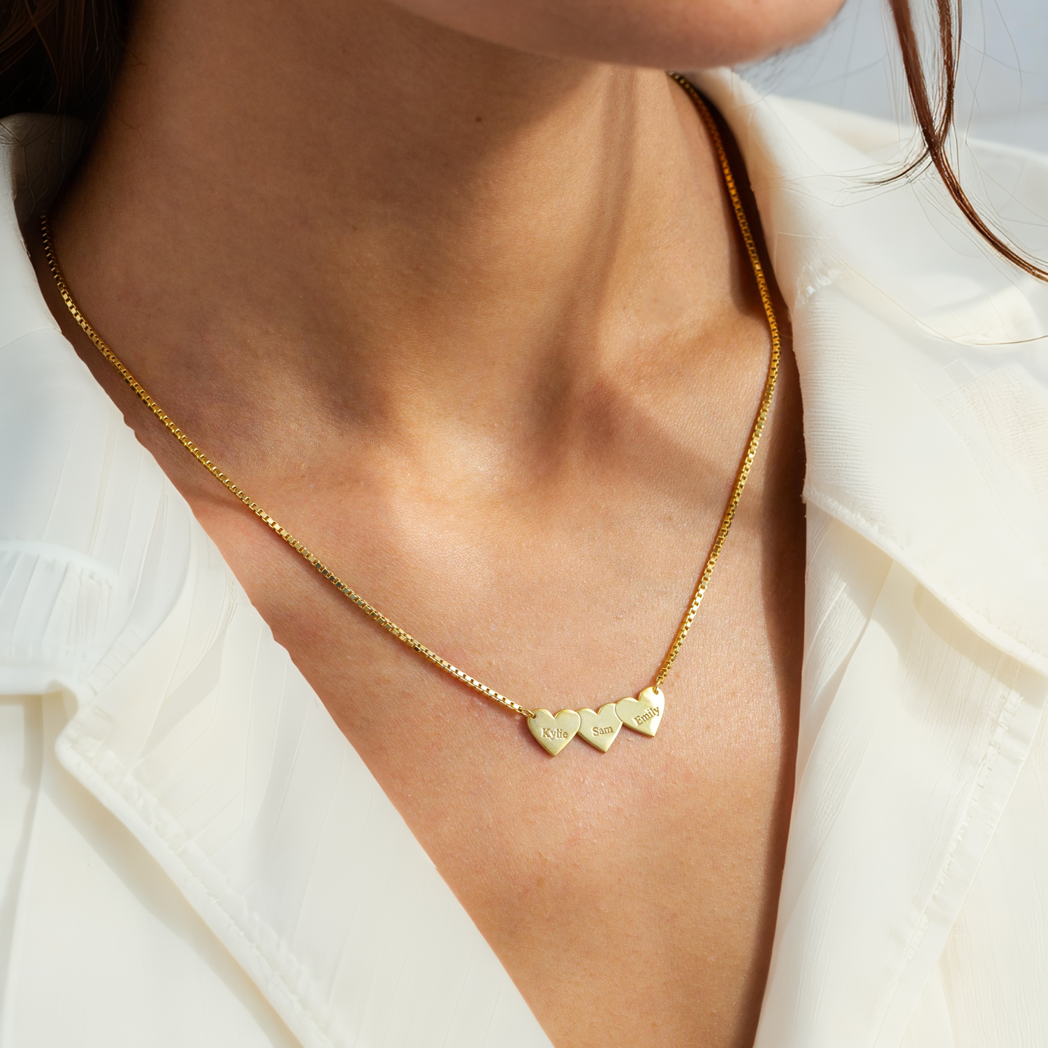 Personalized One-piece Heart Name Necklace