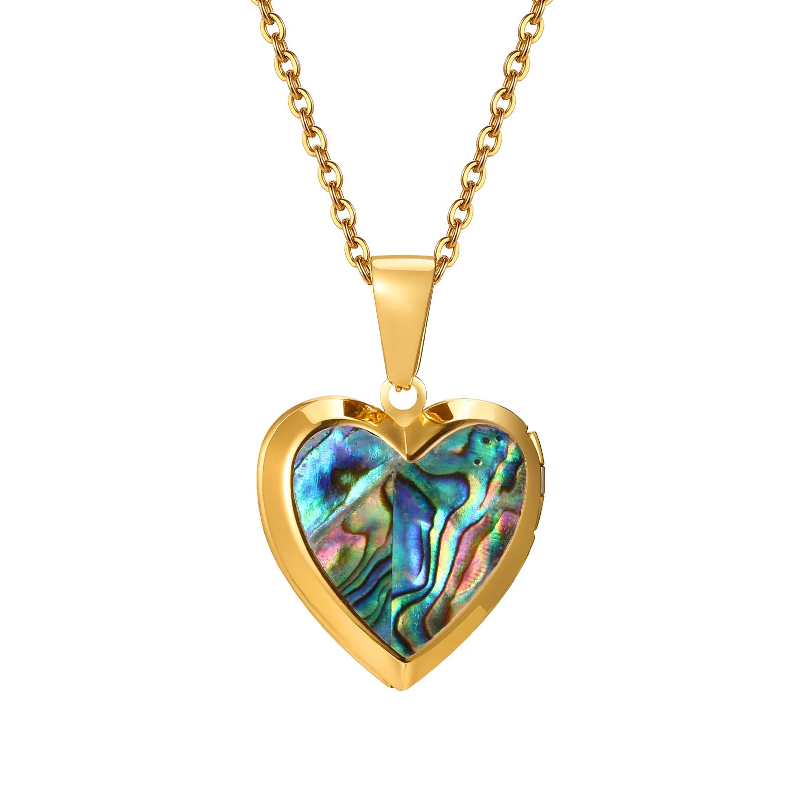 Open Heart Locket Necklace - Regal Collective