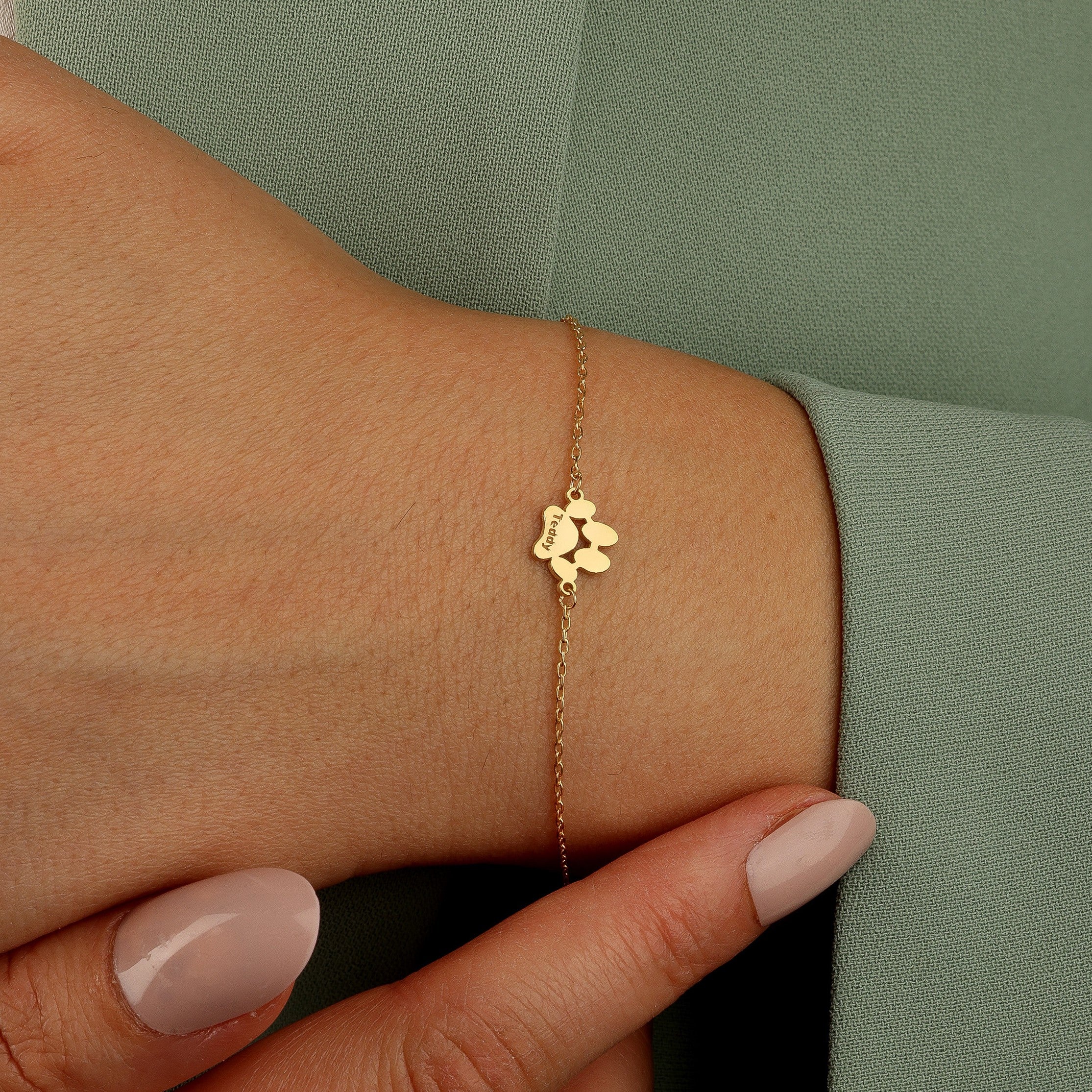 Paw Print Name Necklace/Bracelet