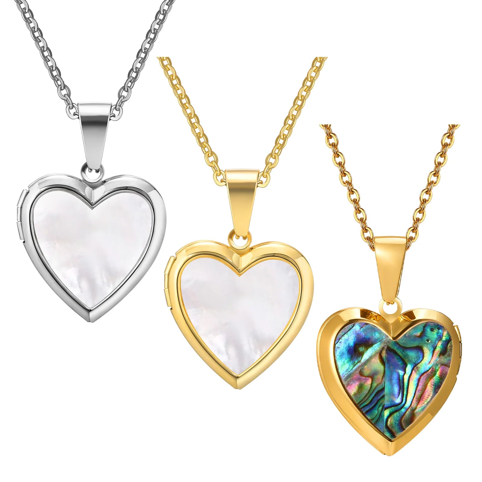 Open Heart Locket Necklace - Regal Collective