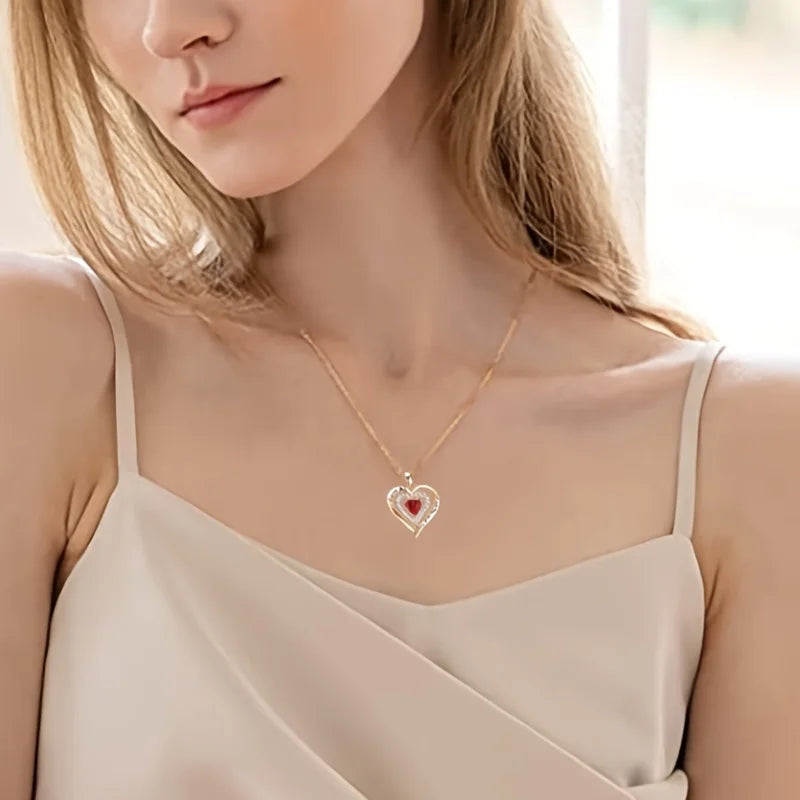 Red Zircon Love Pendant Box - Regal Collective