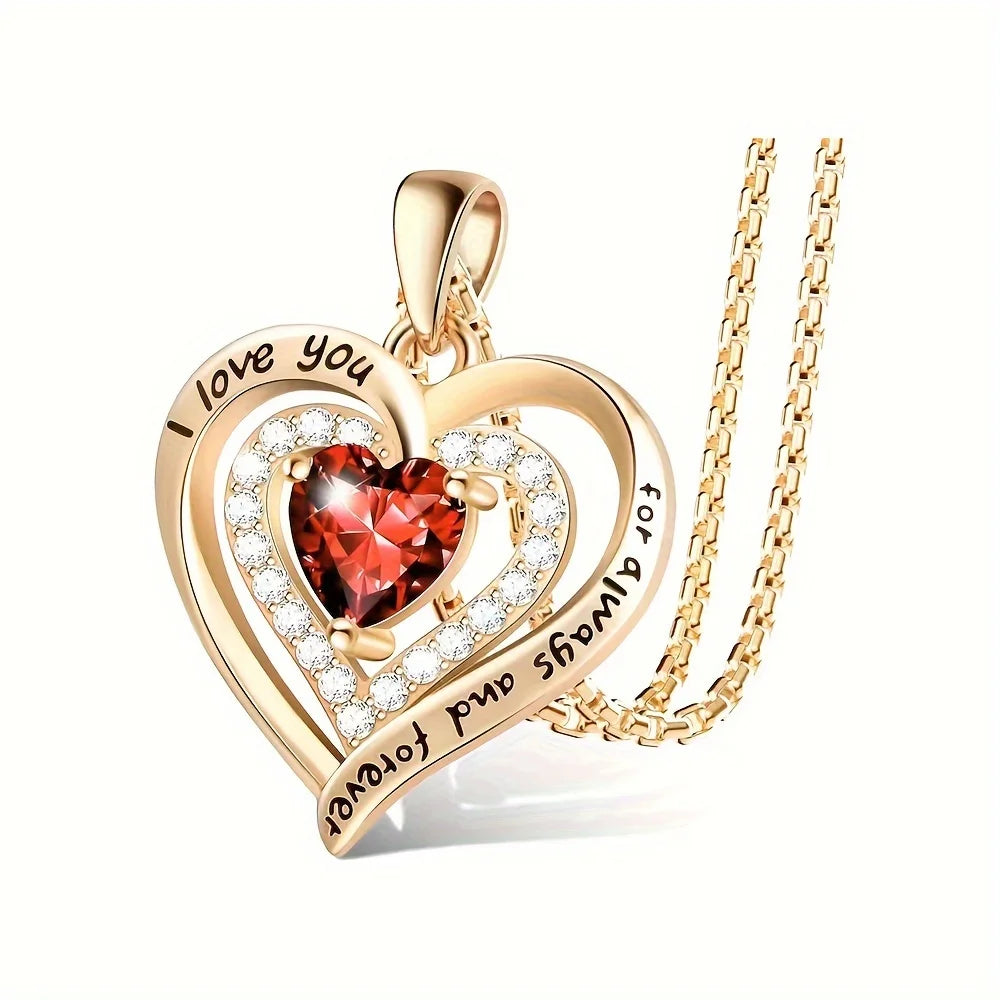 Red Zircon Love Pendant Box - Regal Collective