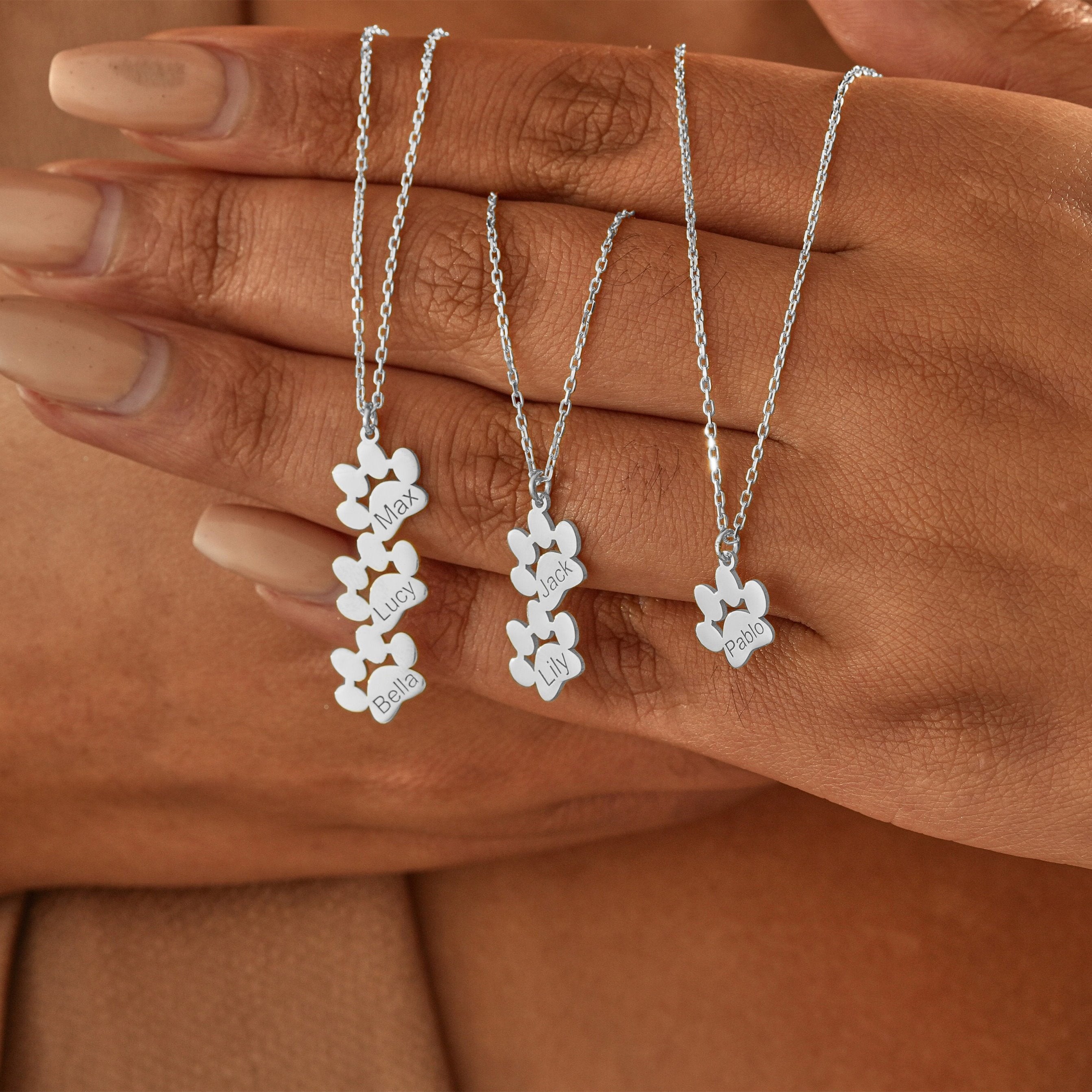 Paw Print Name Necklace/Bracelet