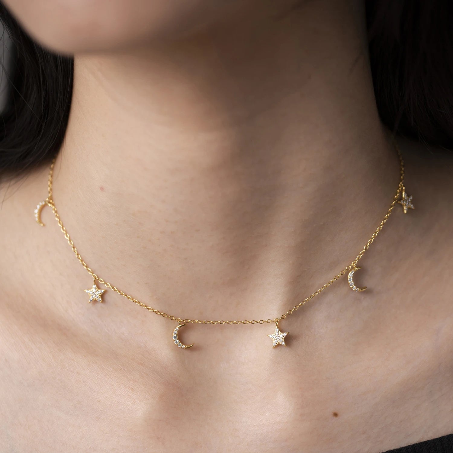 Star Moon Necklace