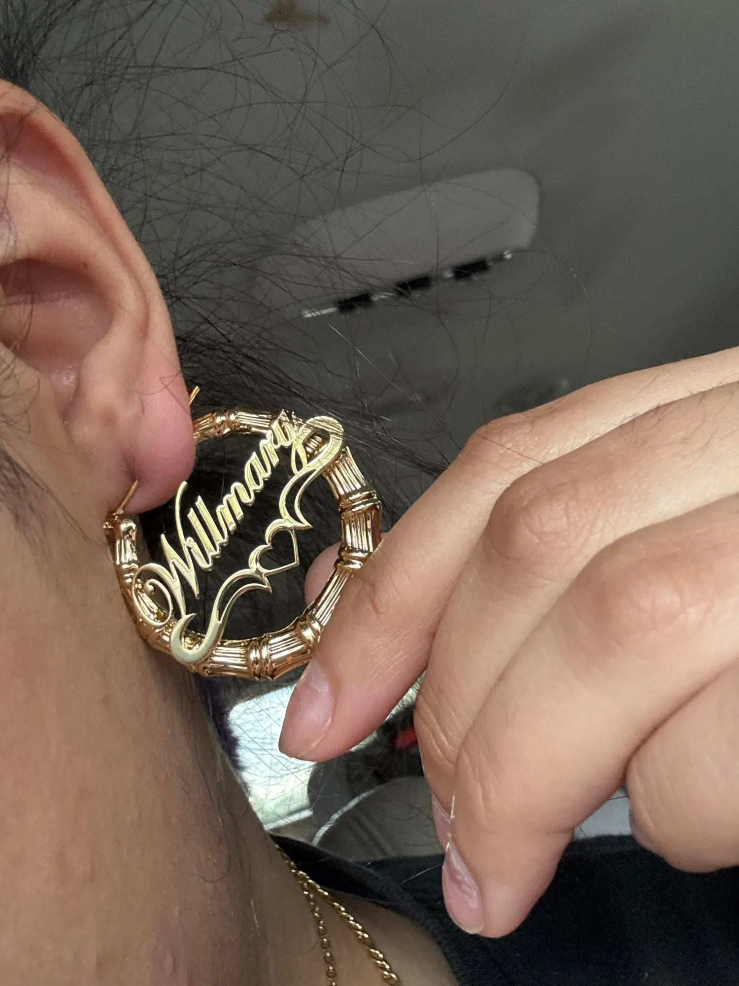 Personalized Name Hoop Earrings - Regal Collective