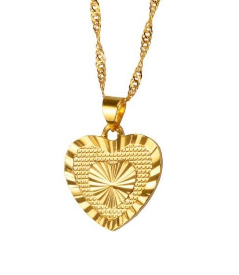 Golden Double Heart - Regal Collective