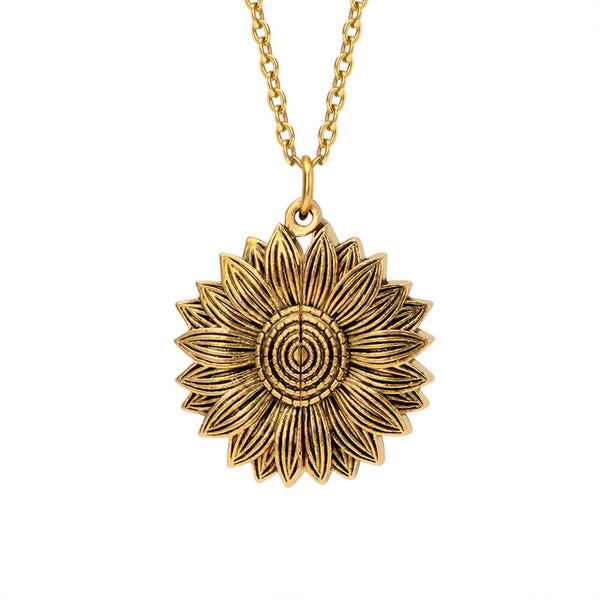 Bohemia Sunflower Double-layer Necklace - Regal Collective