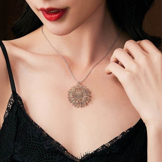 Bohemia Sunflower Double-layer Necklace - Regal Collective
