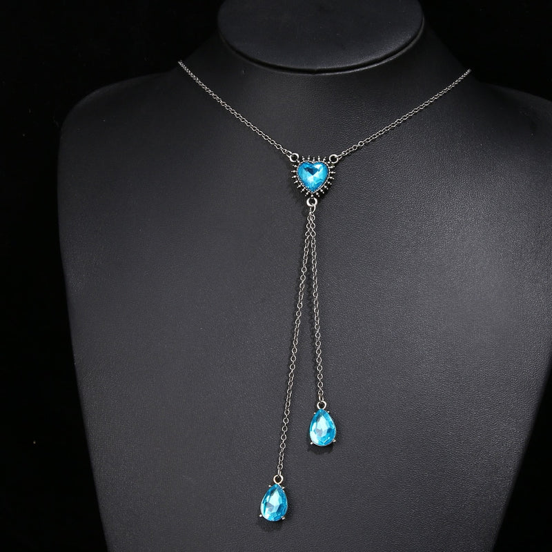 Boho Blue Crystal Vintage Choker Multilayer Necklace - Regal Collective