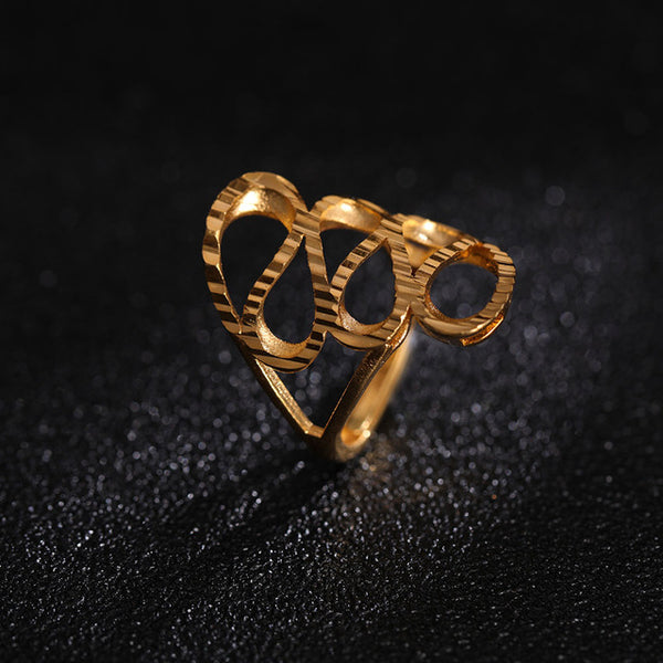 24K Yellow Gold Filled Charm Ring - Regal Collective