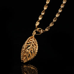 24K Yellow Gold Filled Hollow Leaf - Regal Collective