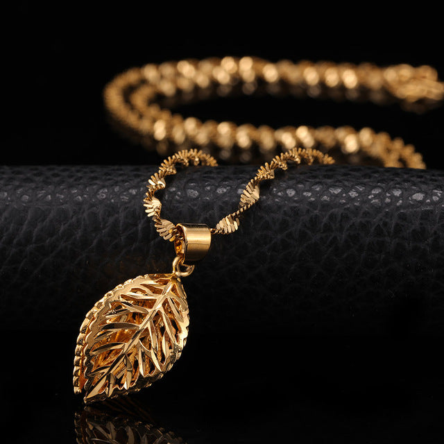 24K Yellow Gold Filled Hollow Leaf - Regal Collective