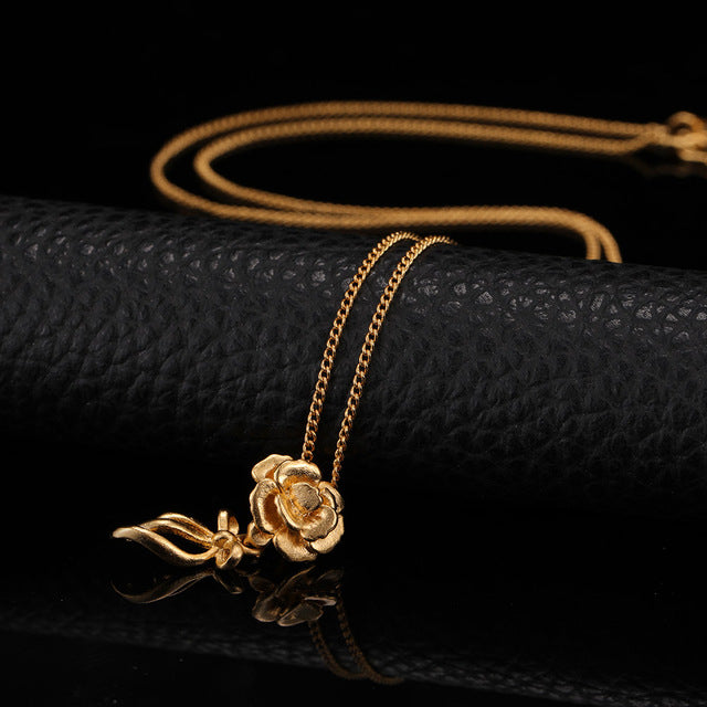 24K Yellow Gold Filled Rose Flower - Regal Collective