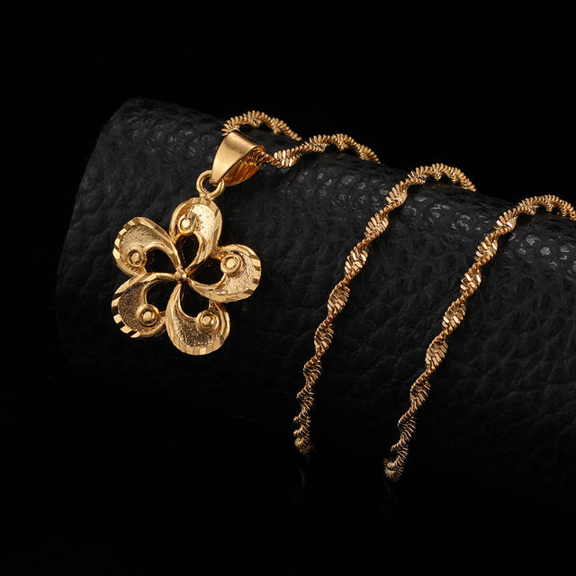 24K Yellow Gold Filled Hollow Bauhinia Blakeana - Regal Collective