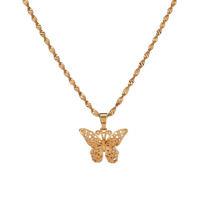 Gold Butterfly Necklace | Butterfly Necklace | Shedean Jewelz