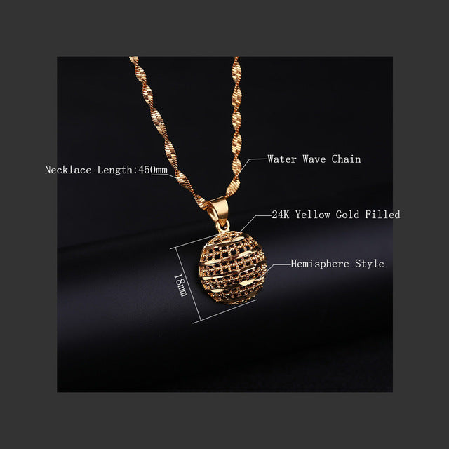 24K Yellow Gold Filled Hemisphere - Regal Collective
