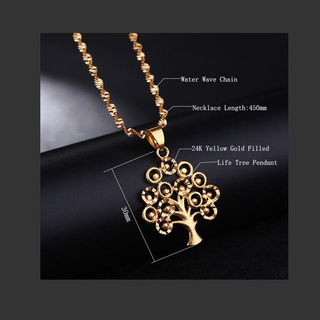 24K Yellow Gold Life Tree - Regal Collective