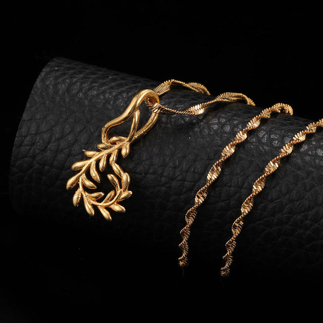 24K Yellow Gold Filled Olive Branch - Regal Collective