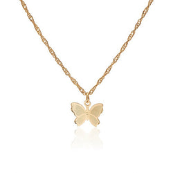 Vintage Metallic Butterfly Necklace - Regal Collective