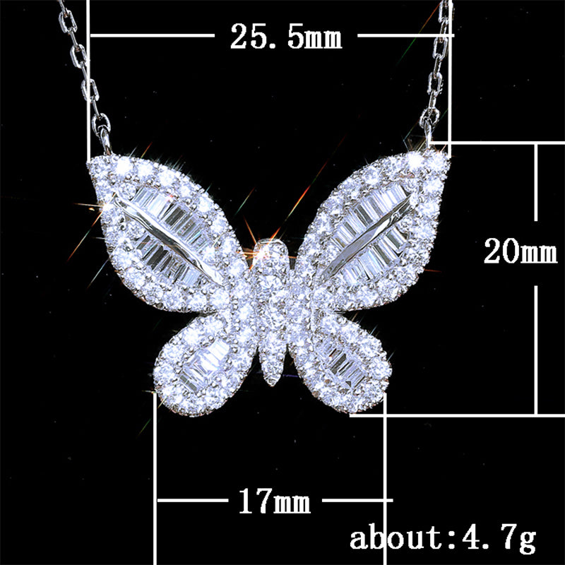 Cubic Butterfly Necklace - Regal Collective