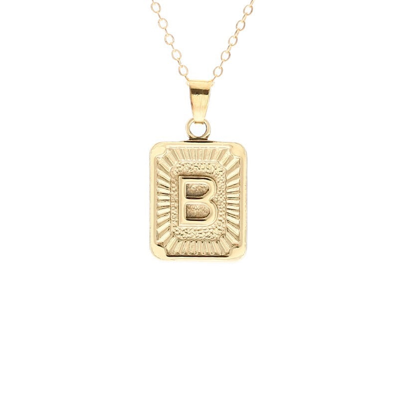 Gold Block Necklace - Regal Collective