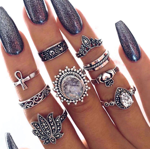 Majestic Bohemian Ring Set - Regal Collective