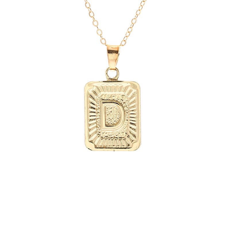 Gold Block Necklace – Regal Collective
