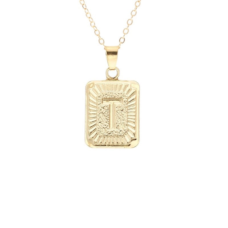 Gold Block Necklace - Regal Collective