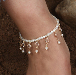 Elastic Pearl Anklet - Regal Collective