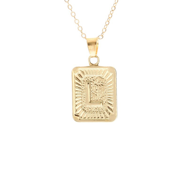 Gold Block Necklace - Regal Collective