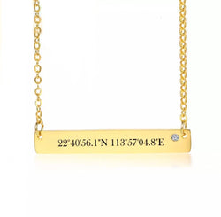 Coordinate Bar Necklace - Regal Collective