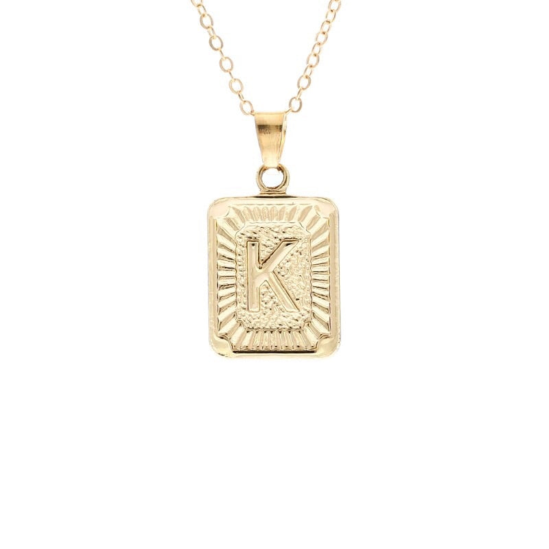 Gold Block Necklace - Regal Collective