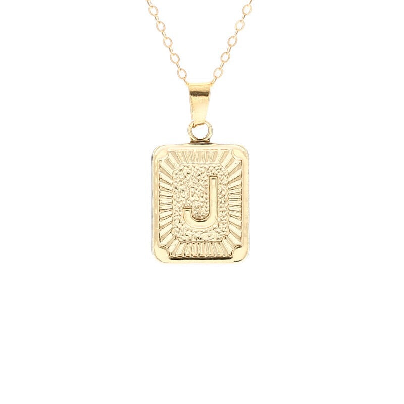 Gold Block Necklace - Regal Collective