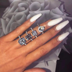 Princess Diamond Ring Set - Regal Collective
