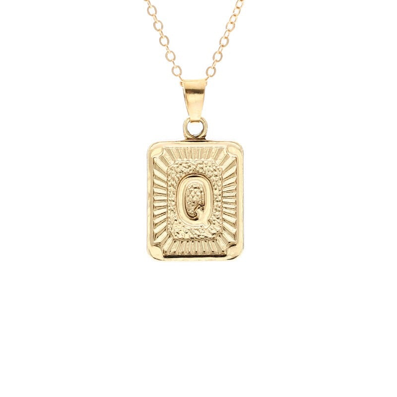 Gold Block Necklace - Regal Collective