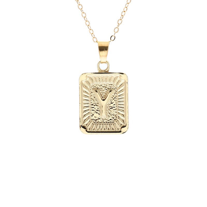 Gold Block Necklace - Regal Collective