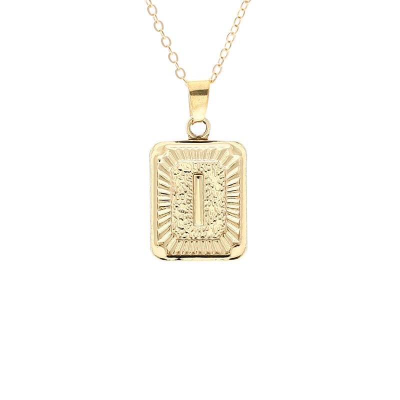 Gold Block Necklace - Regal Collective