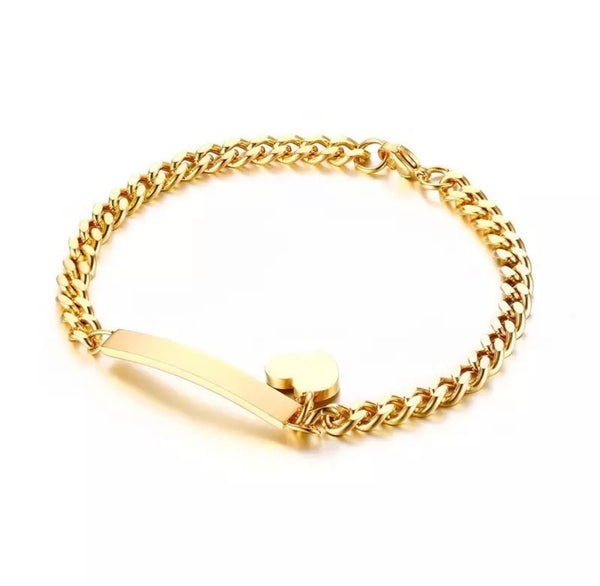 Heart Coordinate Bracelet - Regal Collective