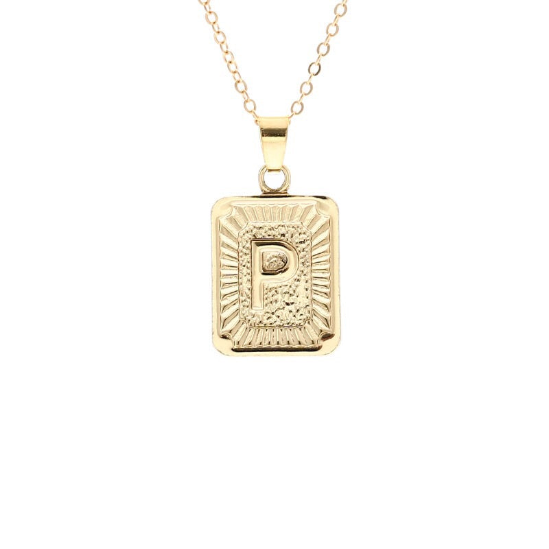 Gold Block Necklace - Regal Collective