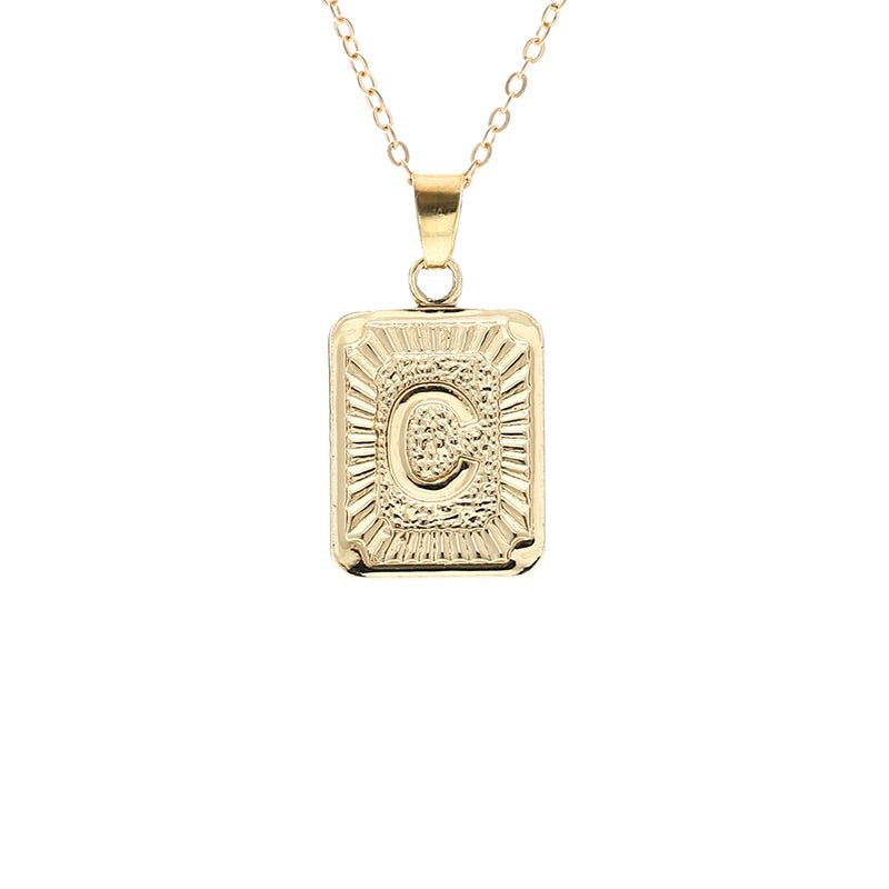 Gold Block Necklace - Regal Collective