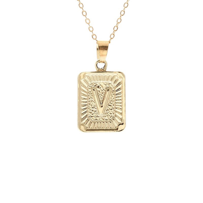 Gold Block Necklace - Regal Collective