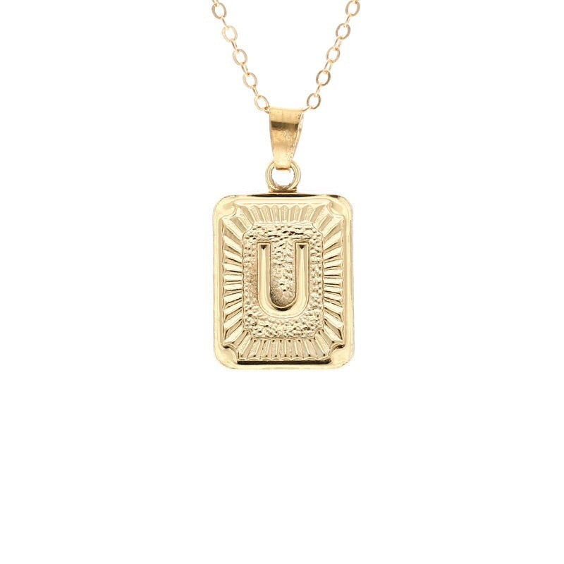 Gold Block Necklace - Regal Collective