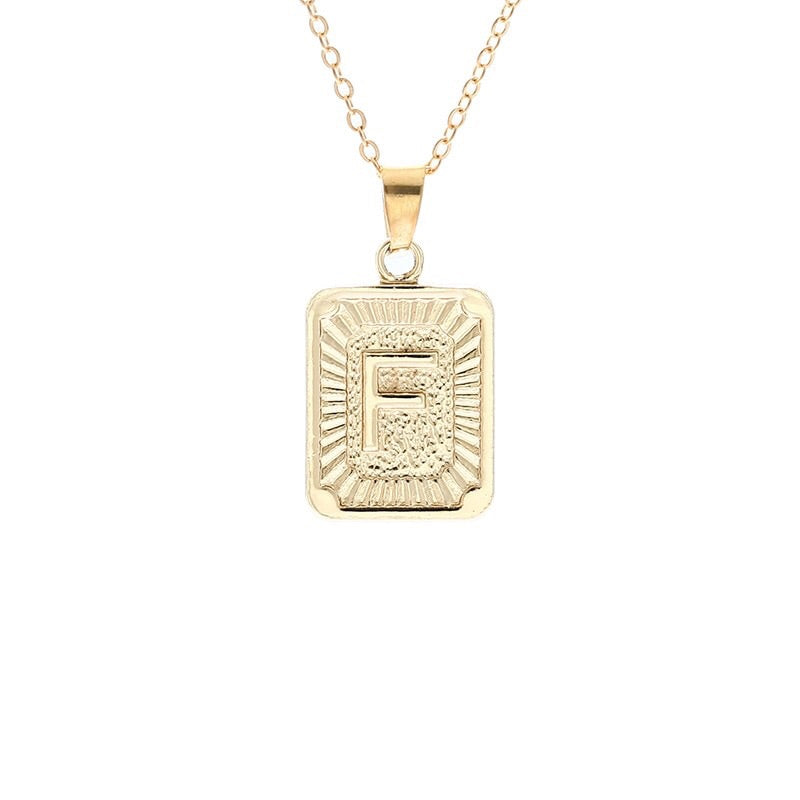 Gold Block Necklace - Regal Collective