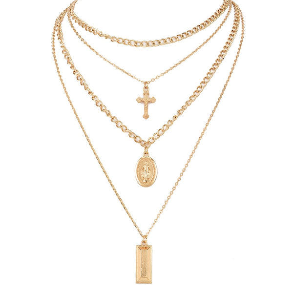 Multilayer Mary Necklace - Regal Collective