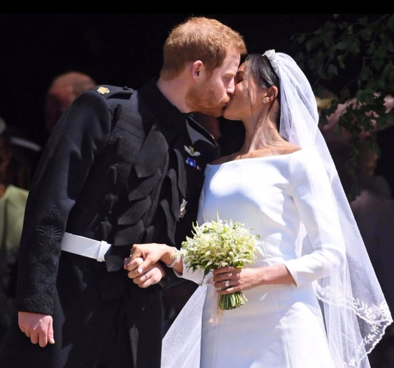 Prince Harry and Meghan Wedding Classic Style Square Rhinestone Ring - Regal Collective
